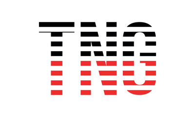 TNG three initial letter iconic line negative space minimal logo design vector template. monogram, abstract, wordmark, business, typography, minimalist, brand, company, flat, modern, unique, simple