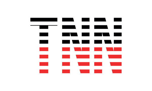 TNN three initial letter iconic line negative space minimal logo design vector template. monogram, abstract, wordmark, business, typography, minimalist, brand, company, flat, modern, unique, simple