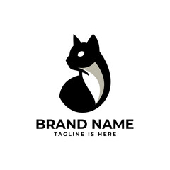 Cat Logo, This logo can be used as part of the branding for a pet-focused business, such as a pet shop, veterinary clinic, or animal day care.