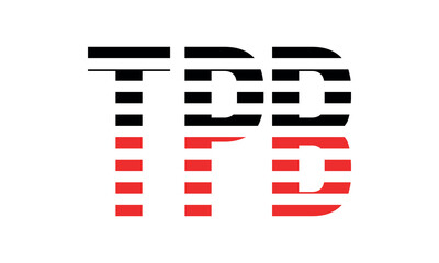 TPB three initial letter iconic line negative space minimal logo design vector template. monogram, abstract, wordmark, business, typography, minimalist, brand, company, flat, modern, unique, simple