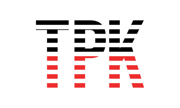 TPK three initial letter iconic line negative space minimal logo design vector template. monogram, abstract, wordmark, business, typography, minimalist, brand, company, flat, modern, unique, simple