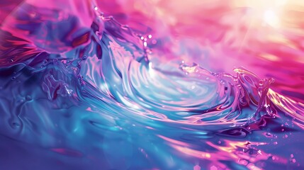 水（液体）の動きの抽象的なイメージ