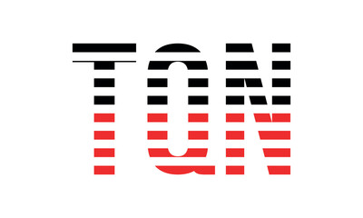 TQN three initial letter iconic line negative space minimal logo design vector template. monogram, abstract, wordmark, business, typography, minimalist, brand, company, flat, modern, unique, simple