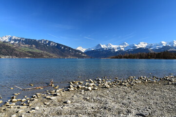 thunersee Lake Thun in Berner Oberland