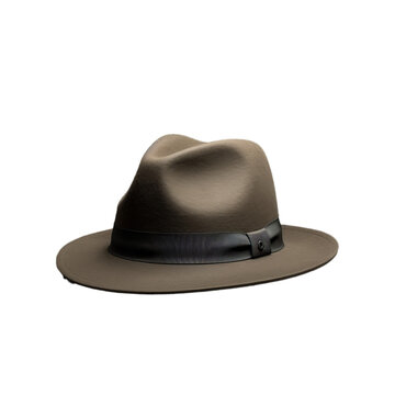 A fedora hat isolated on transparent background, png