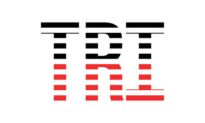 TRI three initial letter iconic line negative space minimal logo design vector template. monogram, abstract, wordmark, business, typography, minimalist, brand, company, flat, modern, unique, simple