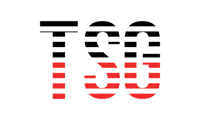 TSG three initial letter iconic line negative space minimal logo design vector template. monogram, abstract, wordmark, business, typography, minimalist, brand, company, flat, modern, unique, simple
