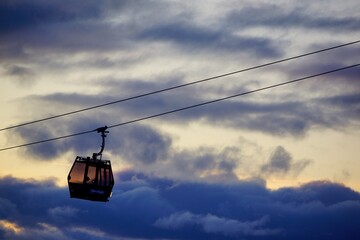 Mountain Cable Car at Idre mountin, Sweden