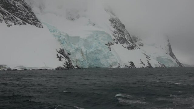 Sailing along the Lemaire Channel, Antarctica