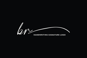 BR initials Handwriting signature logo. BR Hand drawn Calligraphy lettering Vector. BR letter real estate, beauty, photography letter logo design. - obrazy, fototapety, plakaty