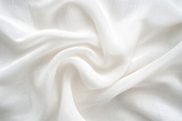 Obraz premium close up of a white cotton fabric