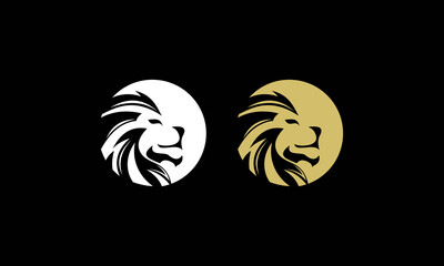 Fototapeta na wymiar brave part head lion logo 