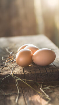 Colorful Easter Eggs Nestled in a Basket by the Window