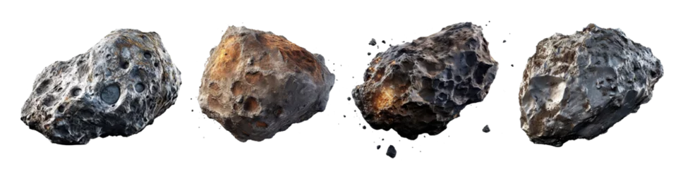 Rolgordijnen Set of asteroids cut out © Yeti Studio