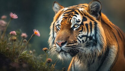 Obraz premium tiger in the zoo