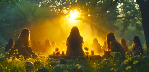 Witches' Spring Equinox Renewal Ritual in Nature. Spring Equinox Meditation by  Women in Nature's Blossom