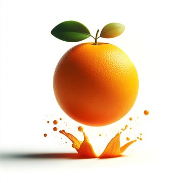 orange isolated on the white background