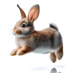 Fototapeta premium rabbit on white background
