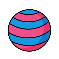 Space cartoon doodle icon.