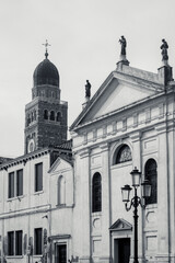 Chioggia church, Veneto - monochrome - 750045920