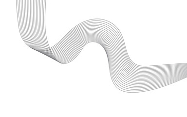 Abstract line wave white background. modern wavy line abstract background