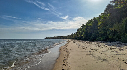 Afternoon landscape at Castelhanos Beach, Bahia, BR