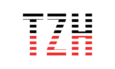 TZH three initial letter iconic line negative space minimal logo design vector template. monogram, abstract, wordmark, business, typography, minimalist, brand, company, flat, modern, unique, simple