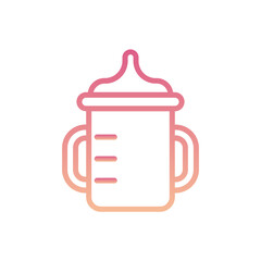 Baby Milk Bottle Gradient Linear Style