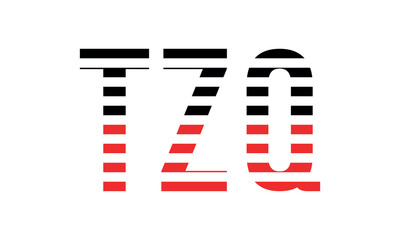 TZQ three initial letter iconic line negative space minimal logo design vector template. monogram, abstract, wordmark, business, typography, minimalist, brand, company, flat, modern, unique, simple