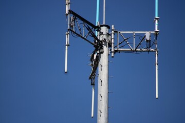 Another type of communications tower along a new interurban trail.