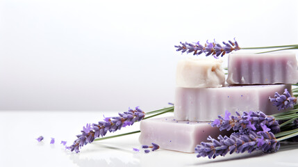lavender soap and lavender 