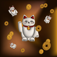 Manny-neko good luck charm