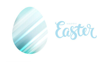 Happy Easter banner. Festive background for Easter holiday graphic design. Hand lettering. Vector illustration.