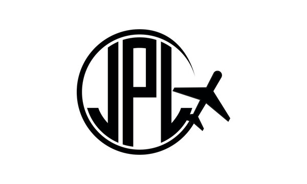 JPL three initial letter circle tour & travel agency logo design vector template. hajj Umrah agency, abstract, wordmark, business, monogram, minimalist, brand, company, flat, tourism agency, tourist