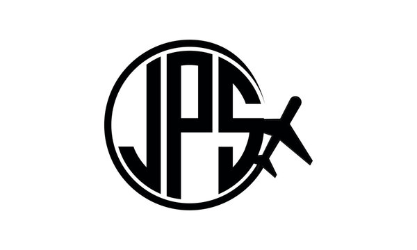 JPS three initial letter circle tour & travel agency logo design vector template. hajj Umrah agency, abstract, wordmark, business, monogram, minimalist, brand, company, flat, tourism agency, tourist