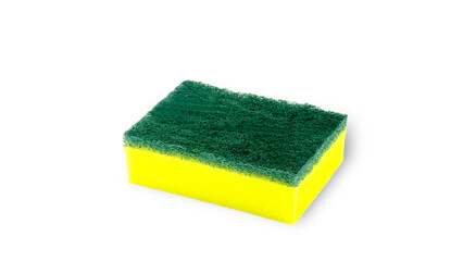 Yellow foam sponge for washing dishes