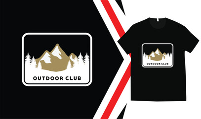 Adventure mountain t shirt design, Hiking t shirt design, classic tshirt design.