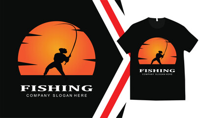 Fishing t-shirt design