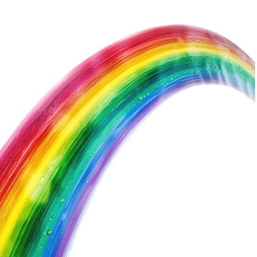 Sweeping Arc of a Rainbow Gradient PNG, Transparent Image without background, Concept of diversity, hope, and joy