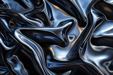 Shiny black latex surface background