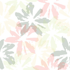 Vector illustration of watercolor textured abstract art textile flower design