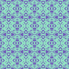 Blue and white watercolor ornament painted with watercolor on paper.