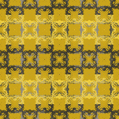 Blue and white watercolor ornament painted with watercolor on paper.