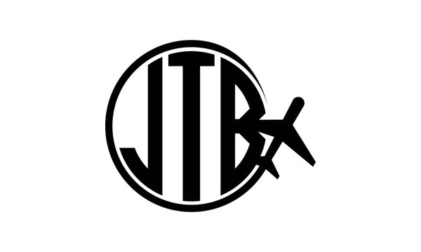 JTB three initial letter circle tour & travel agency logo design vector template. hajj Umrah agency, abstract, wordmark, business, monogram, minimalist, brand, company, flat, tourism agency, tourist
