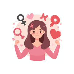 March 8, women, international women's day illustration 