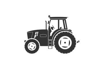 tractor isolated on white background. vector