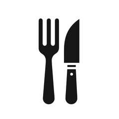 Fork and knife Vector isolated on white background 