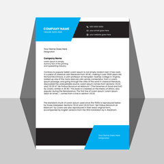 modern business letterhead in abstract design