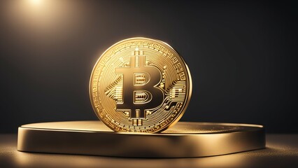 bitcoin, cryptocurrency, money and gold
