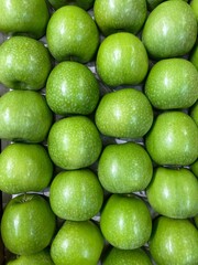 Green apple Granny Smith background.